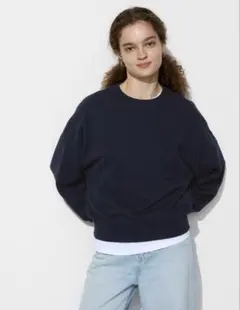 ユニクロ スウェットシャツ ブラック XL