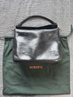 HIROFU ヒロフ ハンドバッグ レザー ブラックのサムネイル