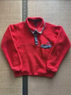 激安90s patagoniaパタゴニア　スナップt usa製レッド　サイズS