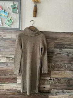 LAUREN RALPH LAUREN ベージュ ニットワンピース S