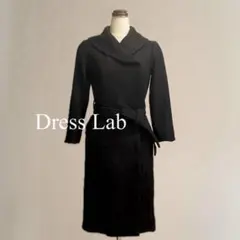 Dress Lab ツイード風ラップワンピース フォーマル クラシカル ベルト付