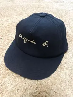 agnès b. 90sフランス製 アニエスベー キャップ　黒　ヴィンテージ