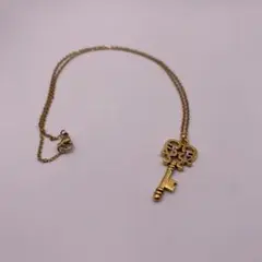 鍵型ペンダントネックレス　ハート　レディース　ステンレス　かわいい