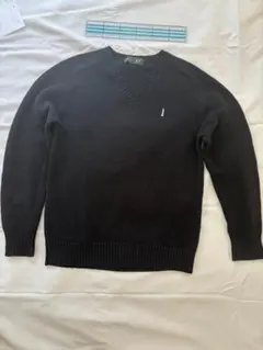 EASTBOY ブラック Vネックセーター 9号