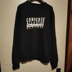 CONVERSE ALL STAR ブラック スウェット トレーナー　古着