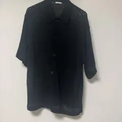 GU ウォッシャブルメッシュニットシャツ