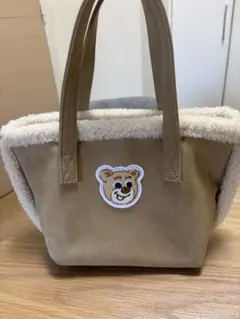 LOVERARY BY FEILER クマ刺繍 小型トートバッグ
