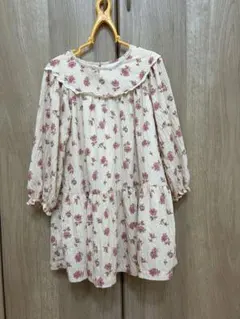 ZARA 花柄 長袖 ワンピース 110cm