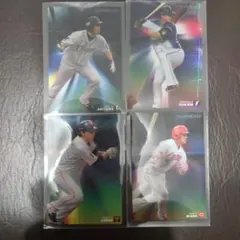 プロ野球チップスカード スターカード中田翔、秋山翔吾、丸佳浩、長野久義４枚セット