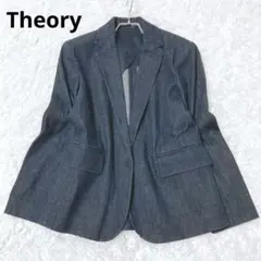 Theory セオリー 大きいサイズ 4 リネン ダブル テーラードジャケット