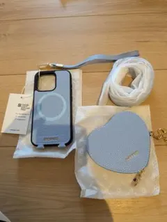 CUSTYPE ハート型ポーチ付きソフトケース iPhone15pro max - メルカリ