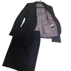 【美品】オリヒカ　セットアップスーツ　ストライプ　ブラック　M/Sサイズ