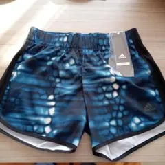 新品レディースadidasハーフパンツ 　　　　　　　　　　　　 青系