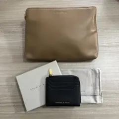 CHARLES & KEITH クラシックジッパーポーチ マルチポーチ