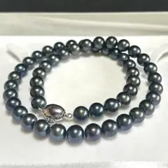 テリ強】黒蝶真珠 パールネックレス 大珠 13.6mm グレー 71.9g - メルカリ