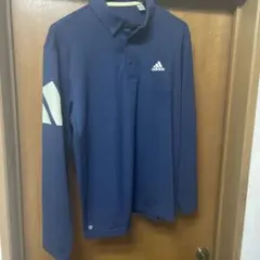 adidasゴルフ ネイビー ポロシャツ Lサイズ　HG 8305
