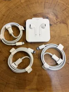 タイプC　Lightningケーブル　純正　iPhone イヤホン　セット