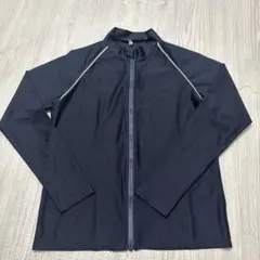 ネイビー ジップアップ ラッシュガード