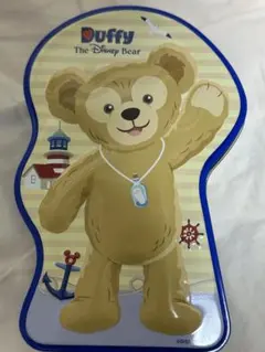 【未使用】ダッフィー　缶　ディズニーランド　香港限定