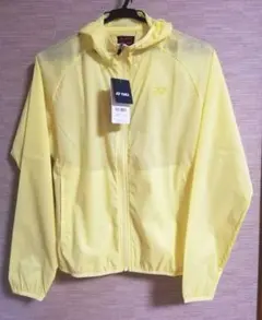 ☆新品☆ヨネックス　ウォームアップパーカー　レディース　Lサイズ　ペールイエロー