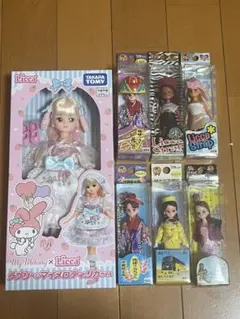 d*9様 マイメロリカちゃん ご当地リカちゃんストラップ6体セット