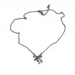 DiamondHearts リボンネックレス