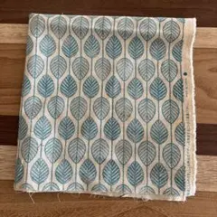 北欧柄生地/綿麻エッチングリーフ/Craft Heart Tokai生地