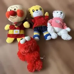 アンパンマン・エルモ・しまじろうクマ ぬいぐるみセット