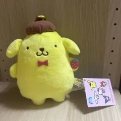 サンリオキャラクターズ　いちごがま口ポーチ　ポムポムプリン