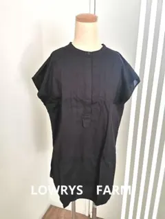 お値下げしました☆美品☆LOWRYS　FARM黒ブラウスフリーサイズ