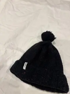 ... Phenix 黒 ニット帽 ポンポン付き ...