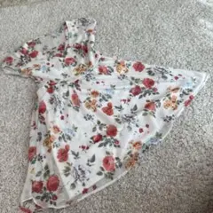 ZARA フローラルプリント 半袖ミニワンピース