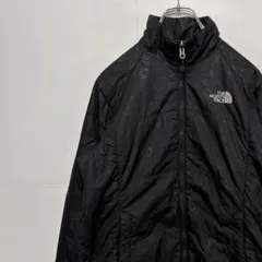 ノースフェイス 中綿 ライトダウンジャケット 刺繍ロゴ 古着