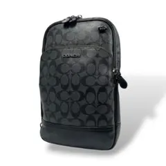 美品　コーチ ボディバッグ スリングバッグ シグネチャー PVC 2932