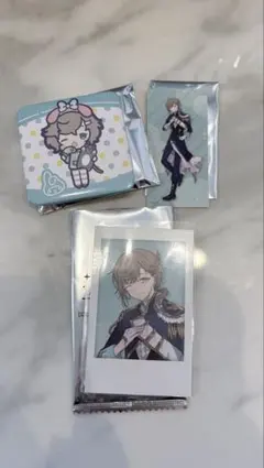 にじさんじ 叶 缶バッジ ステッカー チェキ風カードセット