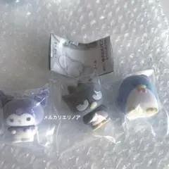 3個セット　ふわふわフロッキードール2 ばつ丸　クロミ　タキシードサム　ガチャ