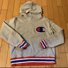 Champion グレー フード付きパーカー Sサイズ