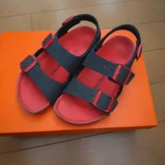 最終値下げ BIRKENSTOCK サンダル サイズ30 ブラック/レッド