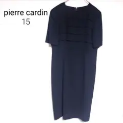 pierre cardin ブラックフォーマルワンピース　半袖　冠婚葬祭　15号のサムネイル