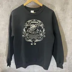 アメリカ古着☆GILDAN ANGELICA スウェット M ブラック