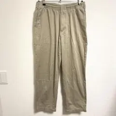 ユニクロ イージーパンツ ベージュ M ウエストゴム コットン ストレッチ