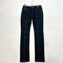 ケイ 様専用　n114　♡エボワット【S】緑系 チェック パンツ ストレートのサムネイル