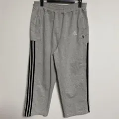 adidas グレー 8分丈 スウェットパンツ L