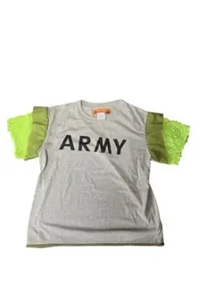 ARMYプリント フリル袖 Tシャツのサムネイル