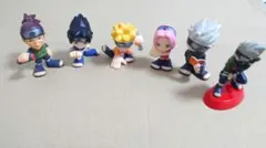 NARUTO　ナルトパラダイス ミニフィギュア 5体セット+コカ・コーラ カカシ