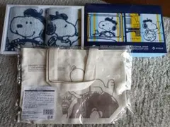 スヌーピー ハンドタオル2枚とトートバッグセット　新品未使用