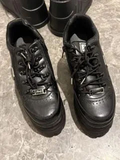 YOSUKE☆ヨースケ 厚底スニーカー BLACK メンズ 24.5cm 中古品