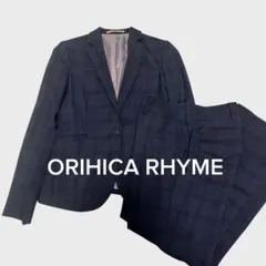 ORIHICARHYME ウォッシャブル パンツスーツセットアップグレンチェック