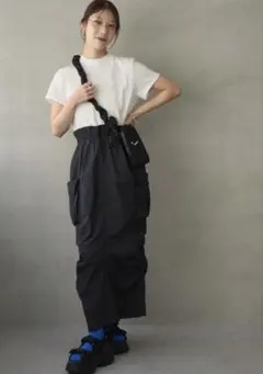 東原亜希　FORME　UVカットノースリーブワンピース チャコール　サイズ0 東原亜希 FORME UVカットノースリーブワンピース チャコール サイズ0
