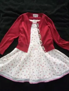 美品★KUMIKYOKU★組曲★赤ワイン色★カーディガン★サイズ110~120